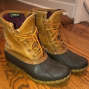 L.L. Bean Brown and Tan Winter Boots